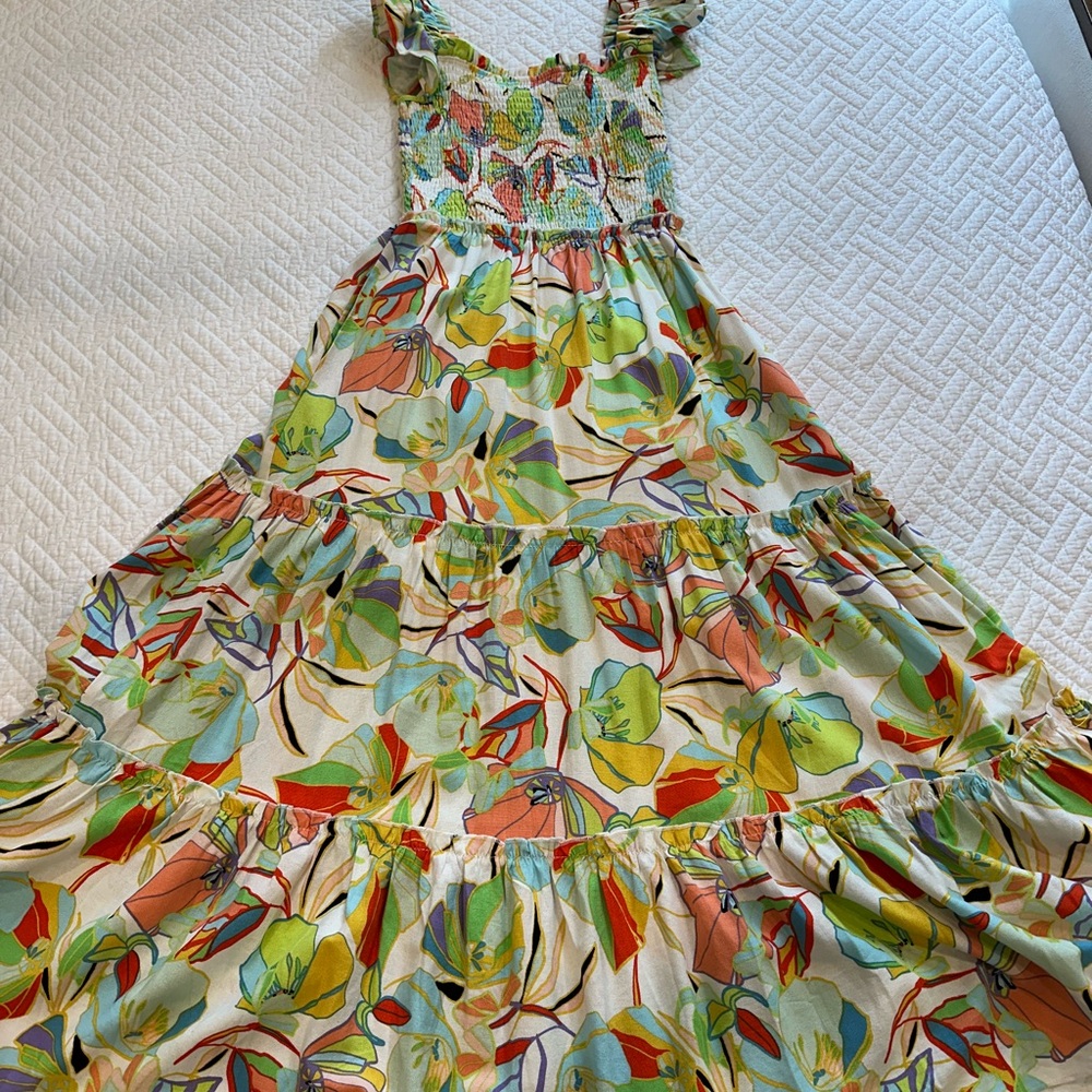 Karlie Orange Red Maxi Sundress - Picture 6 of 11